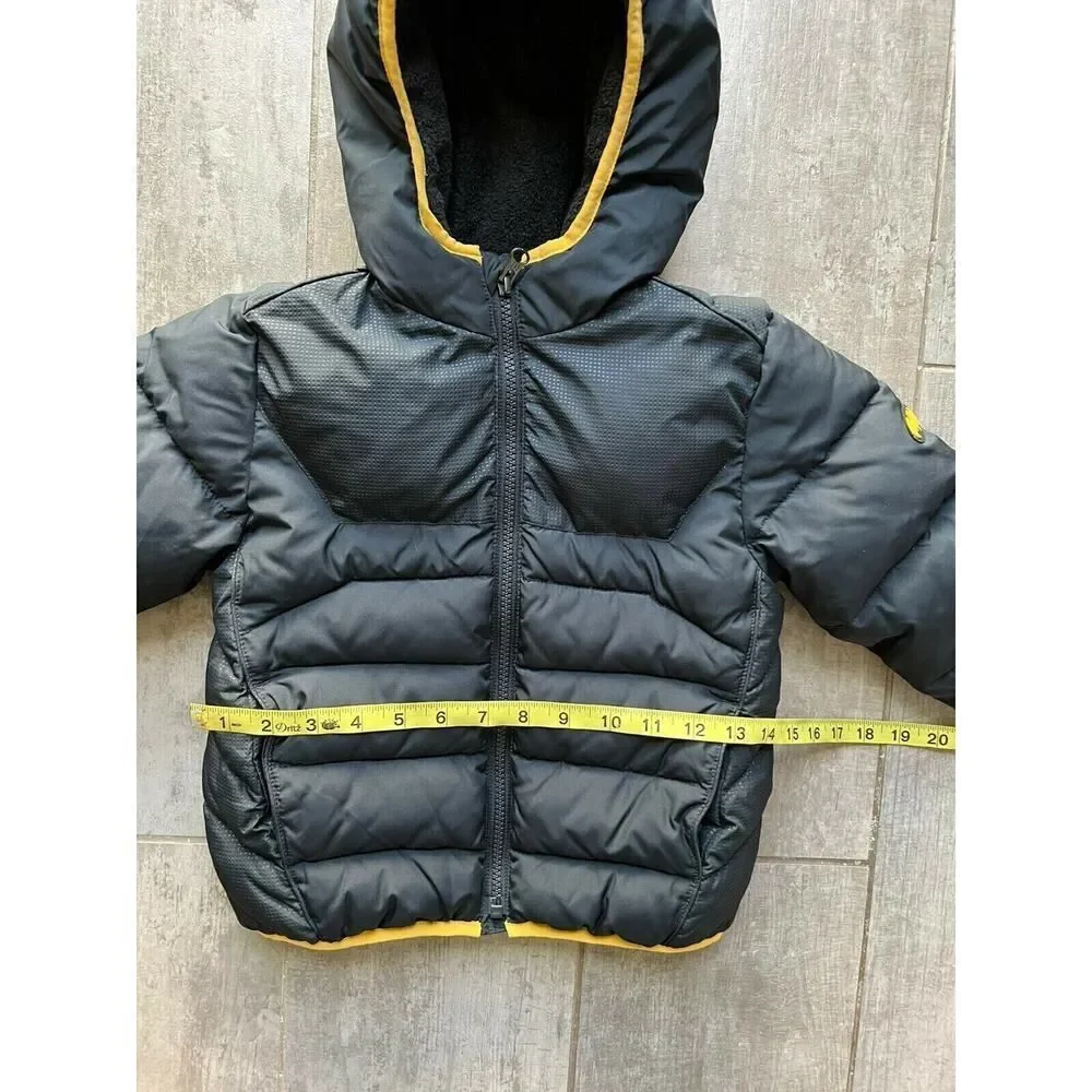 Baby Gap + Junk Food Toddler Boy Black BATMAN Winter Puffer Jacket 4 Years